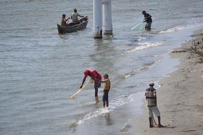 La pesca es la principal actividad económica del municipio, se realiza en la Ciénaga Grande y en el mar Caribe.