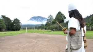 Nabuskímake es el principal asentamiento indígena de la etnia Arhuaca en la Sierra Nevada de Santa Marta. Foto: Consejería de DDHH